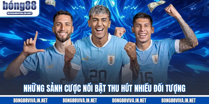 Những sảnh cược nổi bật thu hút nhiều đối tượng